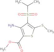 Methyl 3-amino-4-(isopropylsulphonyl)-5-(methylthio)thiophene-2-carboxylate