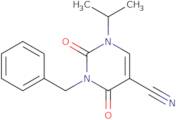 3-Benzyl-1-isopropyl-2,4-dioxo-1,2,3,4-tetrahydropyrimidine-5-carbonitrile