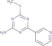 4-(Methylthio)-6-(3-pyridyl)-1,3,5-triazin-2-amine