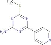 4-(Methylthio)-6-pyridin-4-yl-1,3,5-triazin-2-amine