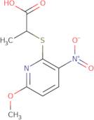 2-[(6-Methoxy-3-nitropyridin-2-yl)thio]propanoic acid