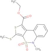 Ethyl 5-methyl-3-methylsulfanyl-4,4-dioxothieno[3,4-c][2,1]benzothiazine-1-carboxylate