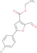 Ethyl 5-(4-chlorophenyl)-2-formyl-3-furoate