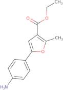 Ethyl 5-(4-aminophenyl)-2-methyl-3-furoate