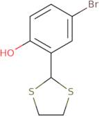 4-Bromo-2-(1,3-dithiolan-2-yl)phenol