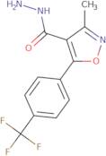 3-Methyl-5-(4-(trifluoromethyl)phenyl)isoxazole-4-carbohydrazide