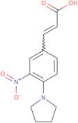 3-(3-Nitro-4-tetrahydro-1H-pyrrol-1-ylphenyl)acrylic acid