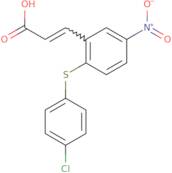 3-{2-[(4-Chlorophenyl)thio]-5-nitrophenyl}acrylic acid