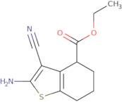 Ethyl 2-amino-3-cyano-4,5,6,7-tetrahydrobenzo[b]thiophene-4-carboxylate