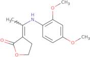 (3E)-3-{1-[(2,4-Dimethoxyphenyl)amino]ethylidene}oxolan-2-one