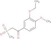 1-(3-ethoxy-4-methoxyphenyl)-2-(methylsulfonyl)ethanone