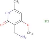 3-(Aminomethyl)-4-methoxy-6-methylpyridin-2(1H)-one hydrochloride