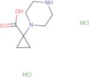 1-(Piperazin-1-yl)cyclopropane-1-carboxylic acid dihydrochloride