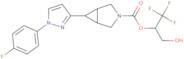 (2R)-1,1,1-Trifluoro-3-hydroxypropan-2-yl (1R,5S,6R)-6-[1-(4-fluorophenyl)-1H-pyrazol-3-yl]-3-azabicyclo[3.1.0]hexane-3-carboxylate