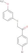 1-(4-Bromophenyl)-2-((3-methoxyphenyl)thio)ethanone