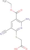 2-{[6-Amino-3-cyano-5-(ethoxycarbonyl)pyridin-2-yl]sulfanyl}acetic acid