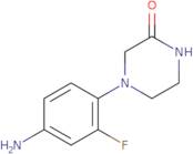 4-(4-Amino-2-fluorophenyl)-2-piperazinone