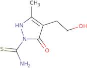 4-(2-Hydroxyethyl)-3-methyl-5-oxo-2,5-dihydro-1H-pyrazole-1-carbothioamide