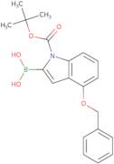 4-Benzyloxyindole-2-boronic acid, N-BOC protected