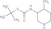 tert-butyl ((3R,4R)-4-methylpiperidin-3-yl)carbamate compound with tert-butyl ((3S,4S)-4-methylp...