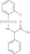 2-{[(2-Chlorophenyl)sulfonyl]amino}-2-phenylacetic acid