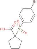 1-(4-Bromobenzenesulfonyl)cyclopentane-1-carboxylic acid