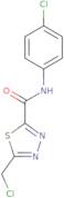 5-(Chloromethyl)-N-(4-chlorophenyl)-1,3,4-thiadiazole-2-carboxamide