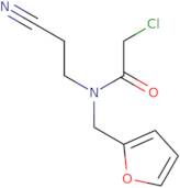 2-Chloro-N-(2-cyanoethyl)-N-(furan-2-ylmethyl)acetamide