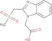 2-[2-(Methanesulfonylmethyl)-1H-1,3-benzodiazol-1-yl]acetic acid