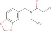 N-(1,3-Dioxaindan-5-ylmethyl)-2-chloro-N-ethylacetamide