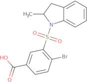 4-Bromo-3-(2-methyl-2,3-dihydro-indole-1-sulfonyl)-benzoic acid