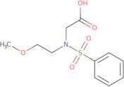 2-(N-(2-Methoxyethyl)phenylsulfonamido)acetic acid