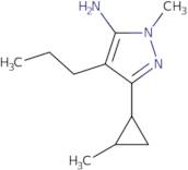 2-Methyl-5-(2-methylcyclopropyl)-4-propylpyrazol-3-amine