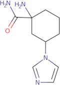 1-Amino-3-imidazol-1-ylcyclohexane-1-carboxamide