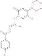 [1-(3-Chloro-4-morpholin-4-yl-6-oxopyridazin-1-yl)propan-2-ylideneamino] 4-chlorobenzoate