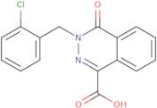 3-[(2-Chlorophenyl)methyl]-4-oxo-3,4-dihydrophthalazine-1-carboxylic acid