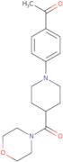 1-{4-[4-(Morpholinocarbonyl)piperidino]phenyl}-1-ethanone