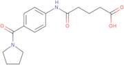 5-Oxo-5-[4-(1-pyrrolidinylcarbonyl)anilino]-pentanoic acid