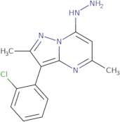 3-(2-Chlorophenyl)-7-hydrazino-2,5-dimethylpyrazolo[1,5-a]pyrimidine