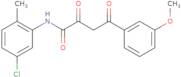 (2E)-N-(5-Chloro-2-methylphenyl)-2-hydroxy-4-(3-methoxyphenyl)-4-oxobut-2-enamide