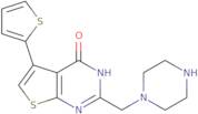 2-(Piperazin-1-ylmethyl)-5-(thiophen-2-yl)-3H,4H-thieno[2,3-d]pyrimidin-4-one