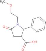 1-(2-Methoxyethyl)-5-oxo-2-phenylpyrrolidine-3-carboxylic acid