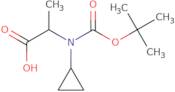 (S)-2-((tert-Butoxycarbonyl)(cyclopropyl)amino)propanoic acid