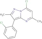 7-Chloro-3-(2-chlorophenyl)-2,5-dimethylpyrazolo[1,5-a]pyrimidine