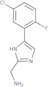 [5-(5-Chloro-2-fluorophenyl)-1H-imidazol-2-yl]methanamine