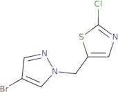 5-[(4-Bromo-1H-pyrazol-1-yl)methyl]-2-chloro-1,3-thiazole