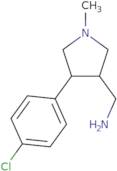 (4-(4-Chlorophenyl)-1-methylpyrrolidin-3-yl)methanamine