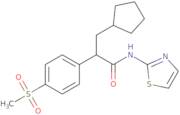 3-Cyclopentyl-2-(4-methanesulfonylphenyl)-N-thiazol-2-yl-propionamide