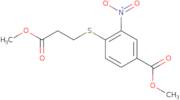 Methyl 4-[(3-methoxy-3-oxopropyl)sulfanyl]-3-nitrobenzoate