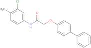 2-([1,1'-Biphenyl]-4-yloxy)-N-(3-chloro-4-methylphenyl)acetamide